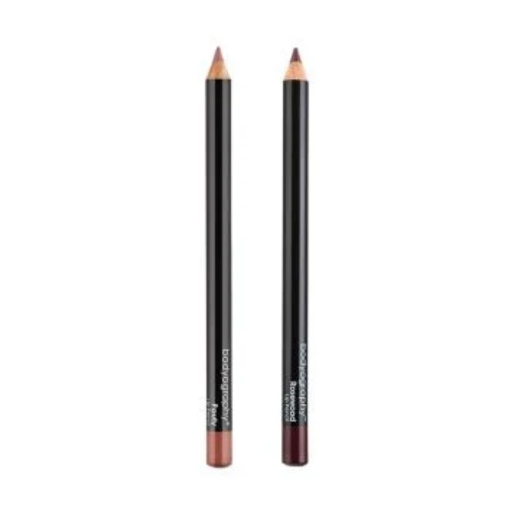 NIB BODYOGRAPHY LIP PENCIL DUO POUTY AND ROSEWOOD